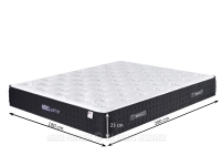 Kieszeniowy materac 180x200 o średniej twardości ARTEMIS M - wymiary