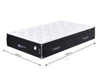 Materac kieszeniowy 120x200 Z pianka memory H3 ARTEMIS X - wymiary