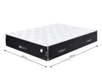 Materac pocket 160x200 z pianką pamięci kształtu H3 ARTEMIS X - wymiary