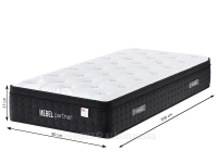 Materac pocket 160x200 z pianką pamięci kształtu H3 ARTEMIS X - wymiary materaca 