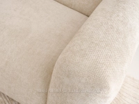 Sofa do salony trzyosobowa BIANCO BEŻOWA - szenilowa tkanina