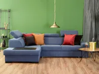 Designerska kanapa z pikowanym oparciem MIAMI 9 - w aranżacji ze stolikiem ROSIN XL