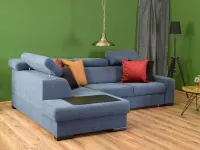 Designerska kanapa z pikowanym oparciem MIAMI 9 - w aranżacji ze stolikiem ROSIN XL