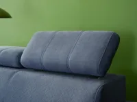 Designerska kanapa z pikowanym oparciem MIAMI 9 - przeszycia w zagłówkach