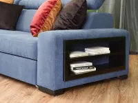 Designerska kanapa z pikowanym oparciem MIAMI 9 - połka w boczku