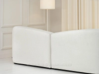 Sofa ombre 3 beżowy tkanina, podstawa czarny