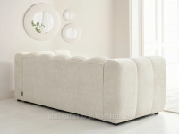 Obła sofa KREMOWA do salonu OLIA - tył