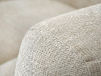 Obła sofa KREMOWA do salonu OLIA - grubo tkany splot