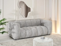 Sofa olia-2 popiel tkanina, podstawa czarny