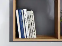 Półka na ścianę SMART S12 SZARY + JESION na książki - bogata kolorystyka