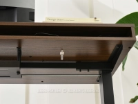 Regulowane biurko z szufladami i portem USB ORZECH OTSO 140 CZARNY - element montażu