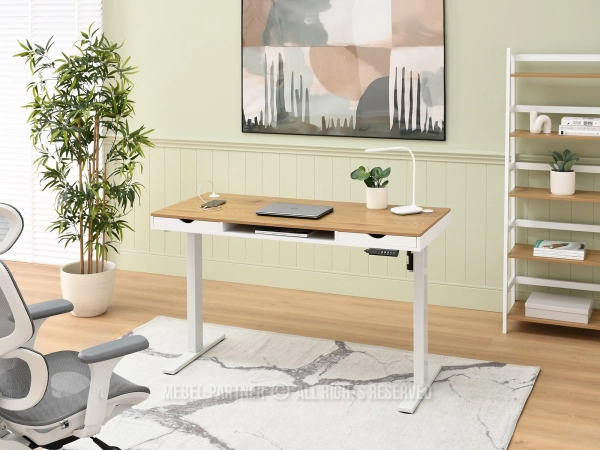 Eleganckie biurko z regulacją wysokości - połączenie funkcjonalności ze stylem