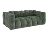 Sofa dwuosobowa ZIELONA z dekoracyjnymi przeszyciami OLIA 2