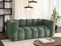 Sofa olia-2 zieleń tkanina, podstawa czarny