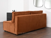 Sofa z funkcją spania NUBIO MIEDZIANY - tył