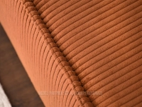 Sofa z funkcją spania NUBIO MIEDZIANY - tkanina sztruksowa