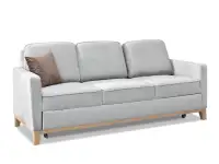 Skandynawska sofa BERGEN rozkładana na drewnianych nóżkach