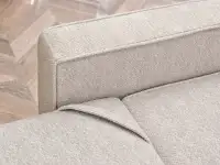 Sofa rozkładana CERMA POPIEL - NOGA BUK  - praktyczny uchwyt