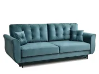 Sofa w stylu glamour LANTI MORSKA z funkcją spania