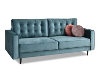 Sofa LAVIA TURKUS pikowana ze schowkiem i funkcją spania