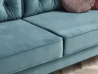 Sofa LAVIA TURKUS pikowana ze schowkiem i funkcją spania - miękkie siedzisko