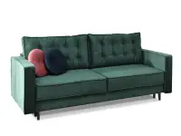 Komfortowa sofa wolnostojąca LAVIA BUTELKOWA ZIELEŃ