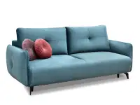 Sofa welurowa LULU MORSKA z funkcją spania