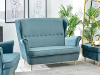 Sofa uszak MALMO MORSKI - NOGI BUK -  kanapa uszak do salonu