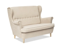 Sofa wypoczynkowa MALMO PIASKOWA - nogi BUK 