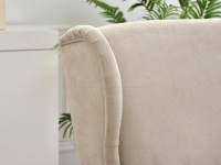 Sofa wypoczynkowa MALMO PIASKOWA - nogi BUK - jasna sofa 