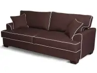 Brązowa sofa Miss Bibi - tkanina BOND 19