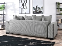 Designerska sofa rozkładana do salonu MISS BIBI pepitka - tył kanapy