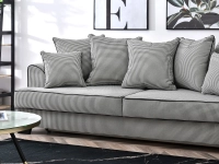 Designerska sofa rozkładana do salonu MISS BIBI pepitka - charakterystyczne detale
