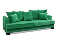 Sofa angielska MISS BIBI ZIELONA rozkładana z poduszkami