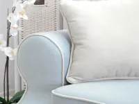 Sofa w stylu angielskim TOSCA niebieska - podłokietnik