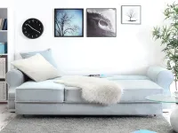 Sofa w stylu angielskim TOSCA niebieska - kanapa