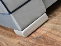 Sofa w stylu angielskim TOSCA szara - noga- satyna