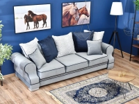 Sofa w stylu angielskim TOSCA szara - widok z góry