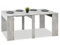 Multifunkcyjny prosty stół rozkładany MESSA beton