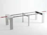 Nowoczesne biurko rozkładane na 5 razy MESSA beton