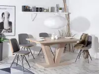 Stół rozkładany do jadalni VENEDIG sonoma -aranżacja stół złożony