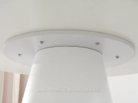 Elegancki stół 120 cm do jadalni okrągły OTTAWA BIAŁY - element montażu