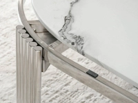 Stół do jadalni glamour ANTUGUA 180 BIAŁY MARMUR-CHROM - detale