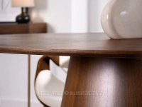 Duży stół drewniany do jadalni PAVO ORZECH - NOGA ORZECH - cienki blat 