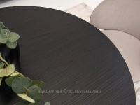 Stół rozkładany designerski SOLVO 100 PLUS CZARNY - detale