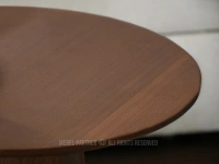 Stolik boczny drewniany OTTAWA 45 ORZECH NOGA STOŻEK - stolik nocny drewniany
