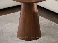 Stolik boczny drewniany OTTAWA 45 ORZECH NOGA STOŻEK - stolik do kawy stożek