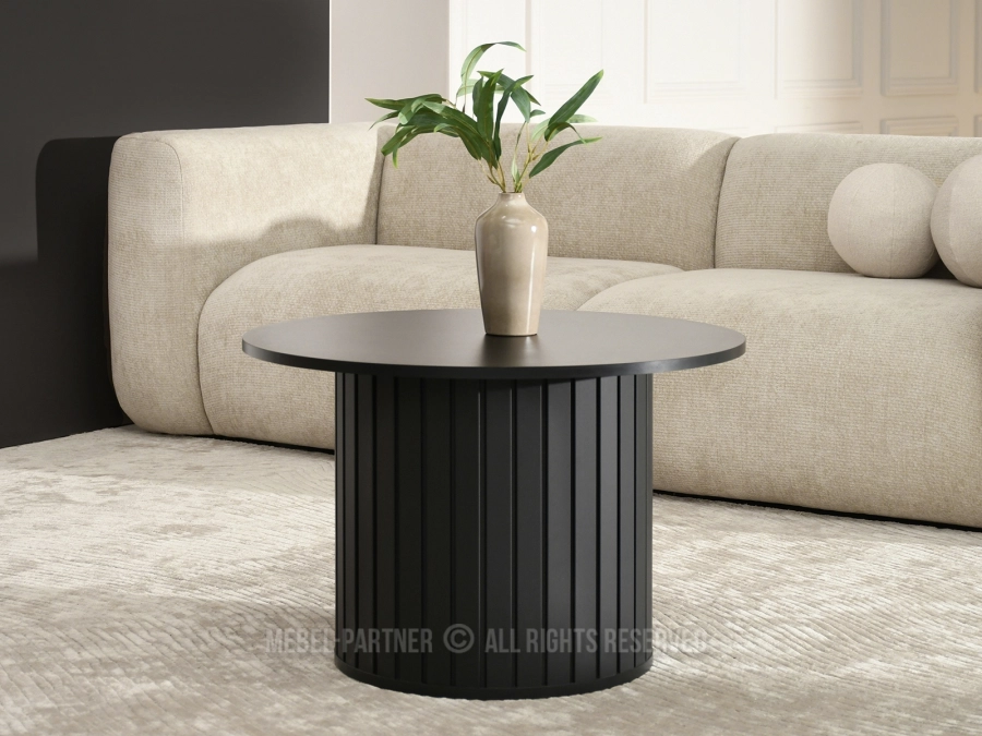 Nowoczesny stolik designerski z lamelami