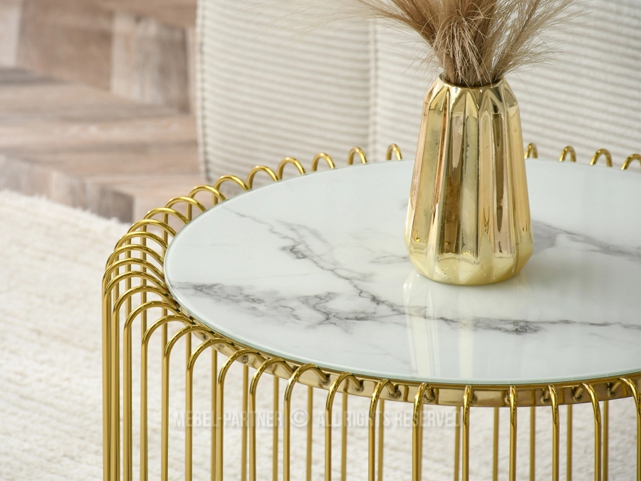 Luksusowy stolik kawowy do salonu glamour