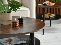 Stolik do salonu RENNE XL ORZECH CZARNY - komplet stolików do slonu